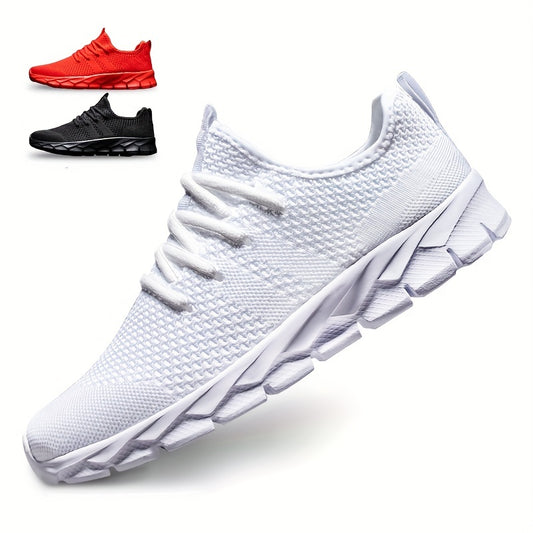 Men's Breathable Woven Running Shoes Lightweight Athletic Sneakers