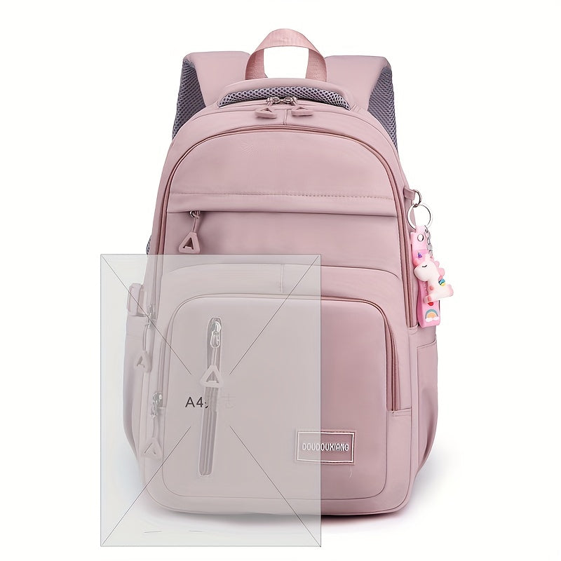 Versatile Casual Ladies Backpack Lightweight Waterproof Student School Bag