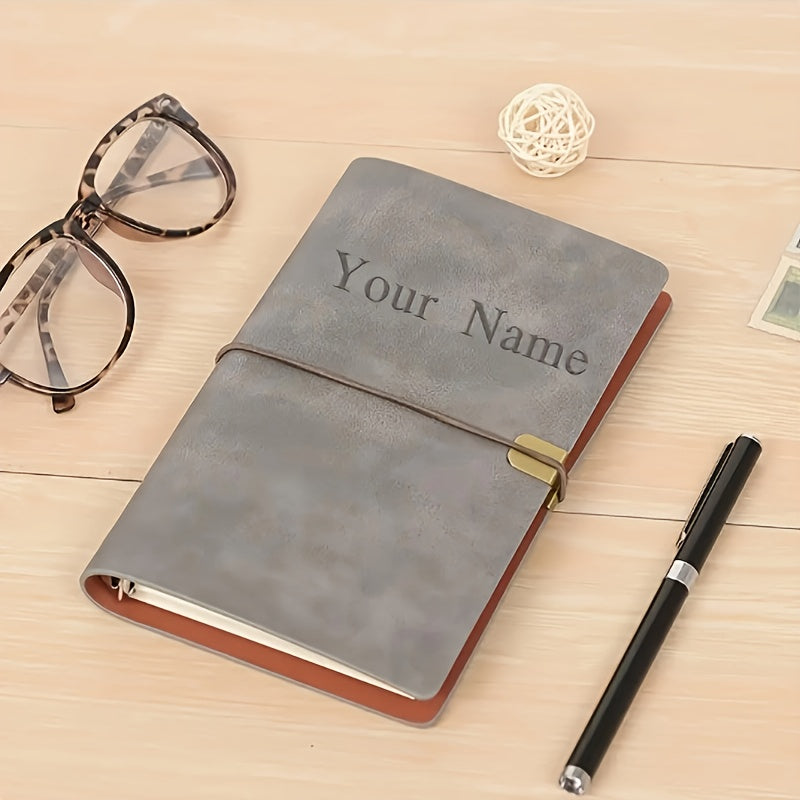 Customized Engraved A5 Faux Leather Notebook