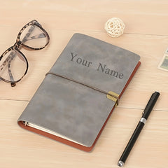 Customized Engraved A5 Faux Leather Notebook