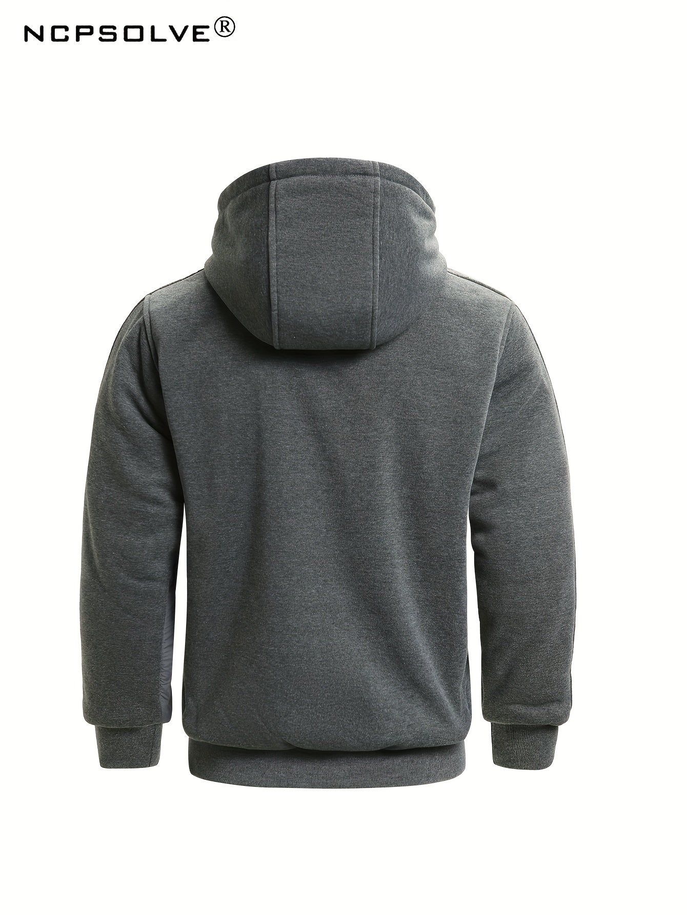 Men's Zip Up Warm Jacket & Drawstring Pants Casual Suit