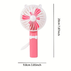 Mini Handheld Fan Manual Plastic Portable Pocket Fan