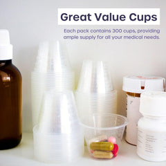 30ml Disposable Medicine Measuring Cups Translucent for Liquid Medication