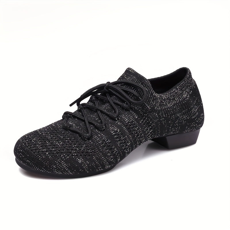 Women's Casual Knitted Trainers Breathable Low Heeled Shoes
