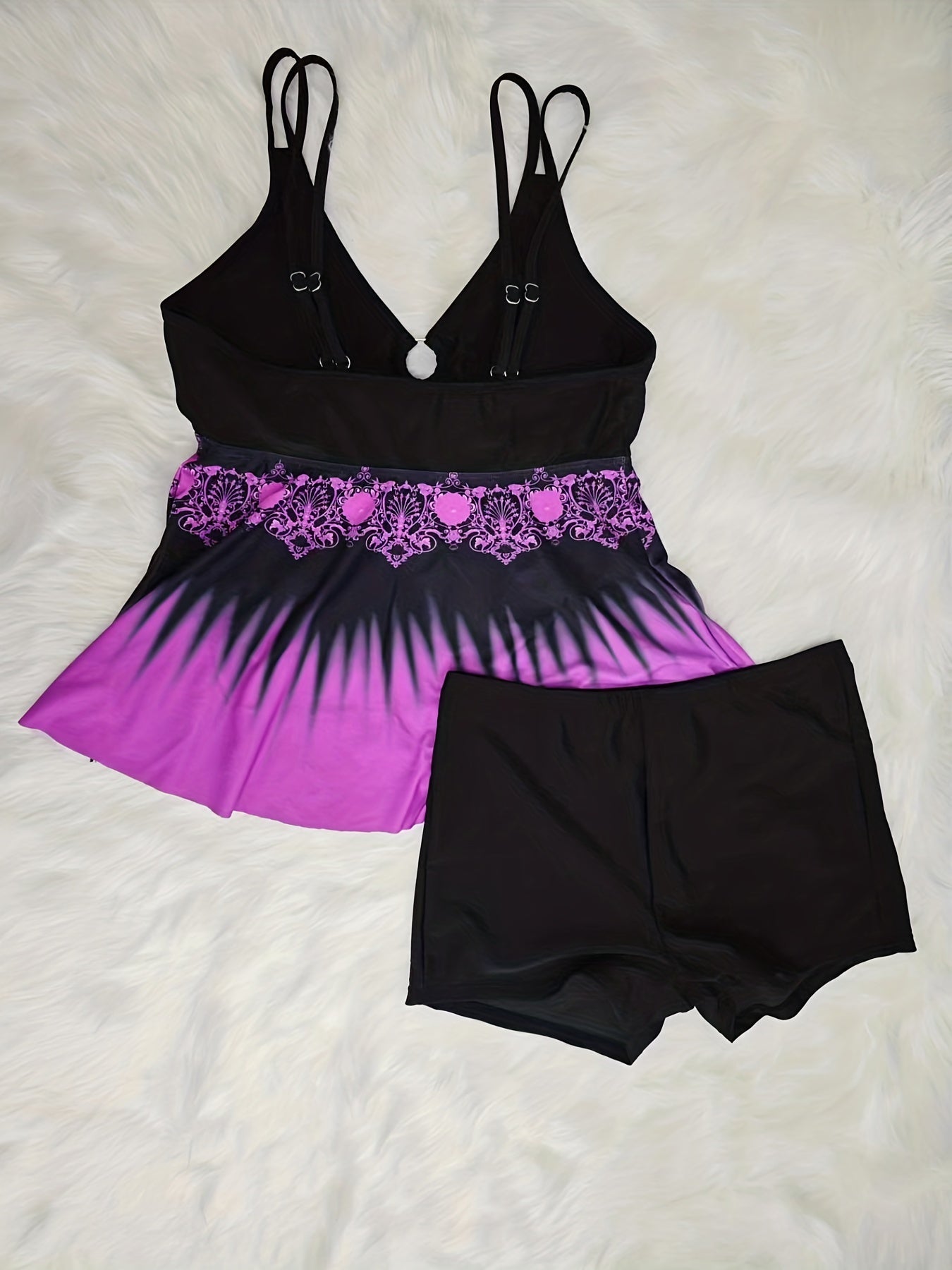  Ombre Print Cami Top & Shorts Set