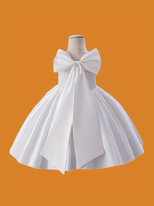 Butterfly Bow Evening Dress for Little Princesses
