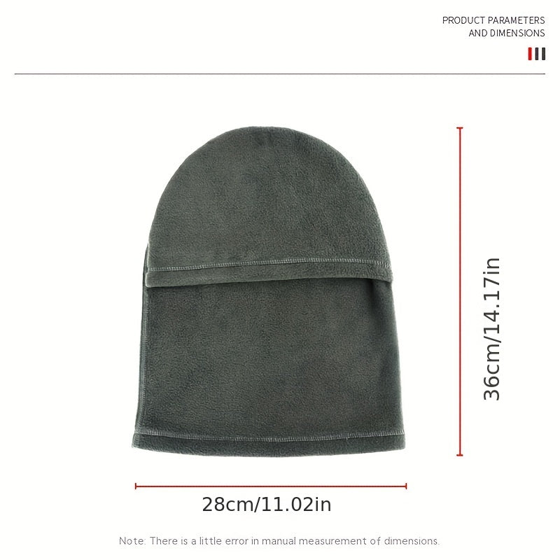 Unisex Winter Polar Fleece Warm Pullover Hat