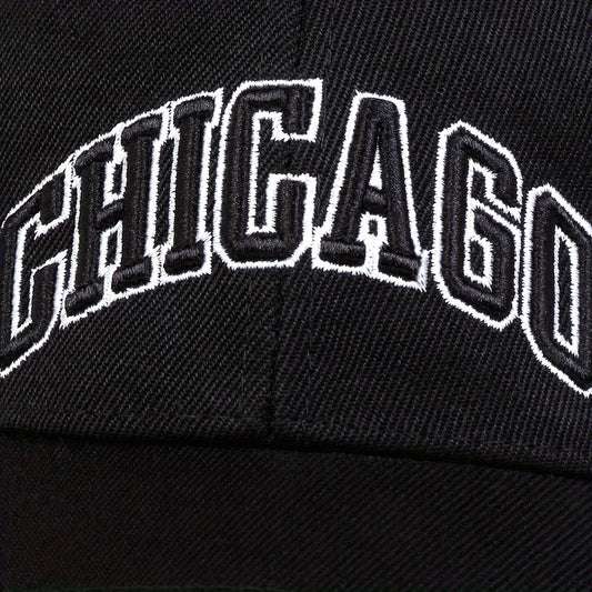 Men's CHICAGO Embroidered Baseball Cap Outdoor Adjustable Sun Hat