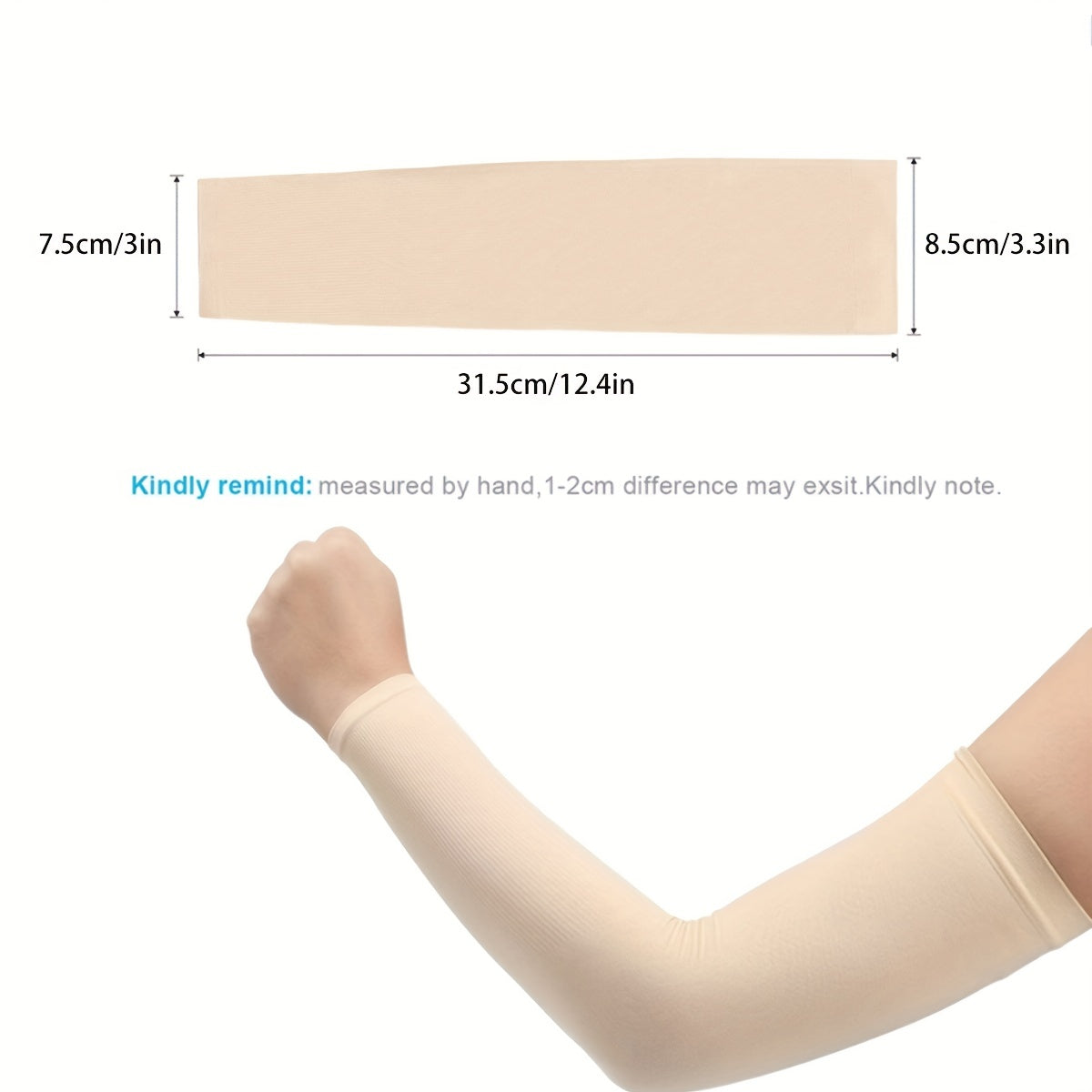 Women's Solid Sunscreen UV Protection Sleeve