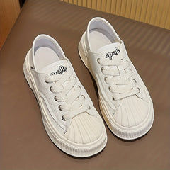 Women's Shell Head Flat Shoes Breathable Outdoor Sport Casual Board Shoes