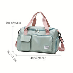 Women's Large Capacity Duffle Bag with Shoe Compartment