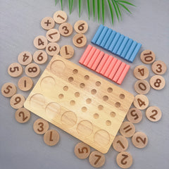 Wooden Number Operation Teaching Aids in a Box Set