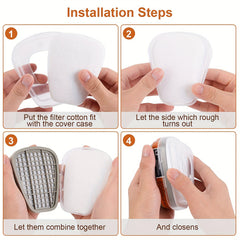 2pcs 6001 Filter Box for 6200 6800 7502 FF402 Respirator