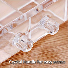 Transparent Jewelry Storage Box Large Capacity Drawer Style Case
