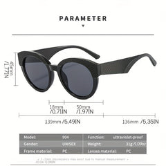 Cat Eye Polarized Sunglasses UV400 for Beach Party Club