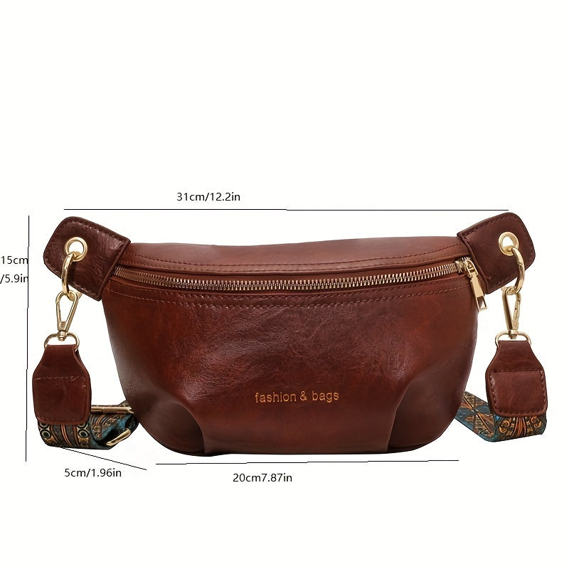 Vintage Crossbody Bag Retro Chest Waist Bag Fanny Pack