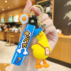 Cartoon Duck Doll Key Chain For Men Couple Bag Pendant Car Keychain