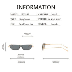 Metal Butterfly Frame Sunglasses Driving Polarized Eyewear