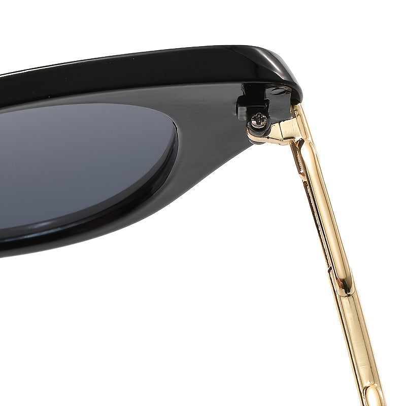 Multicolor Cat Eye Sunglasses with Zipper Case