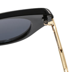 Multicolor Cat Eye Sunglasses with Zipper Case