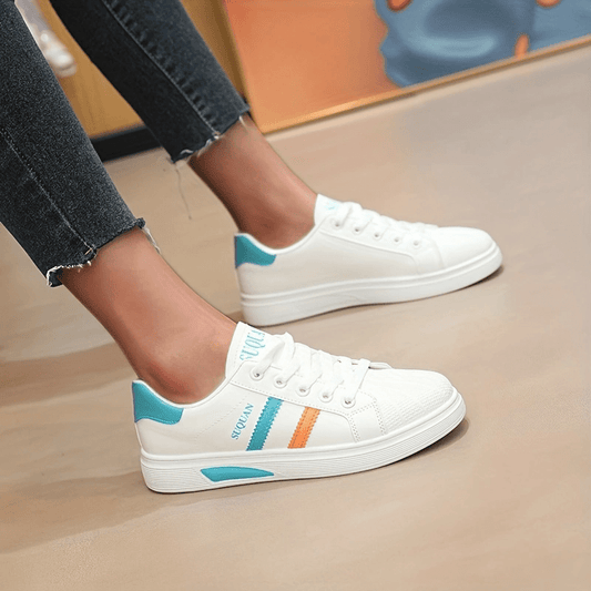 Women's Casual Lace Up Low Top Skate Shoes