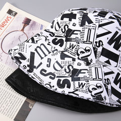 Printed Letter Fisherman Hat for Men