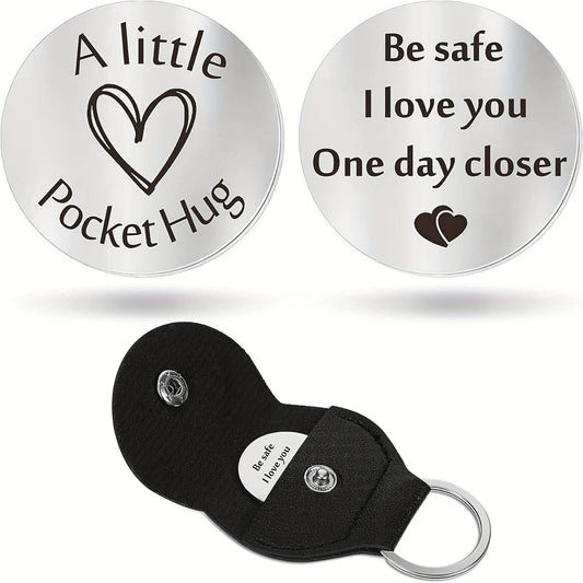 Stainless Steel Lucky Keychain for Men Women