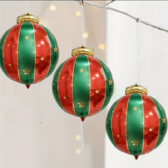 27 inch Christmas Hanging Ball Aluminum Film Balloon Decoration