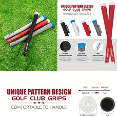13pcs Anti Slip Rubber Golf Irons Grips Soft Lightweight