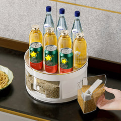 Rotary Seasoning Box Kitchen Storage Soy Sauce Bottle