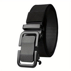 Men's Canvas Belt with Automatic Buckle for Outdoor Work