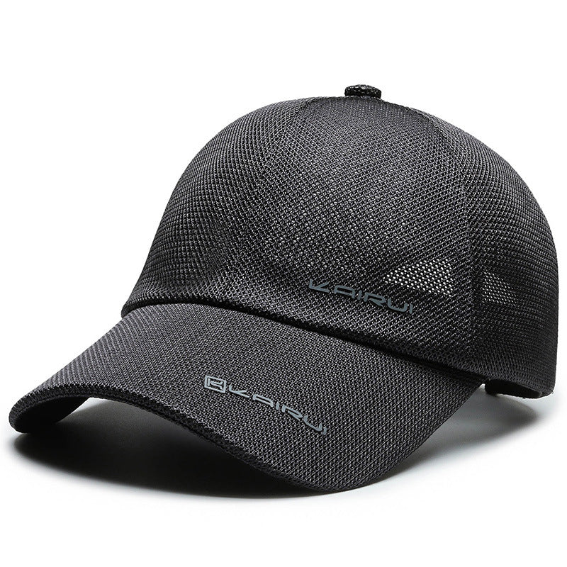 Men's Solid Mesh Breathable Baseball Cap