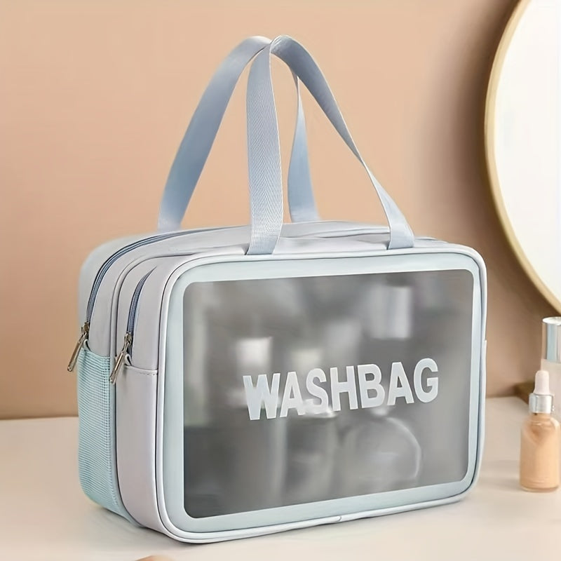 Makeup Zipper Bag Waterproof Satchel - Travel Toiletry Wash Bag