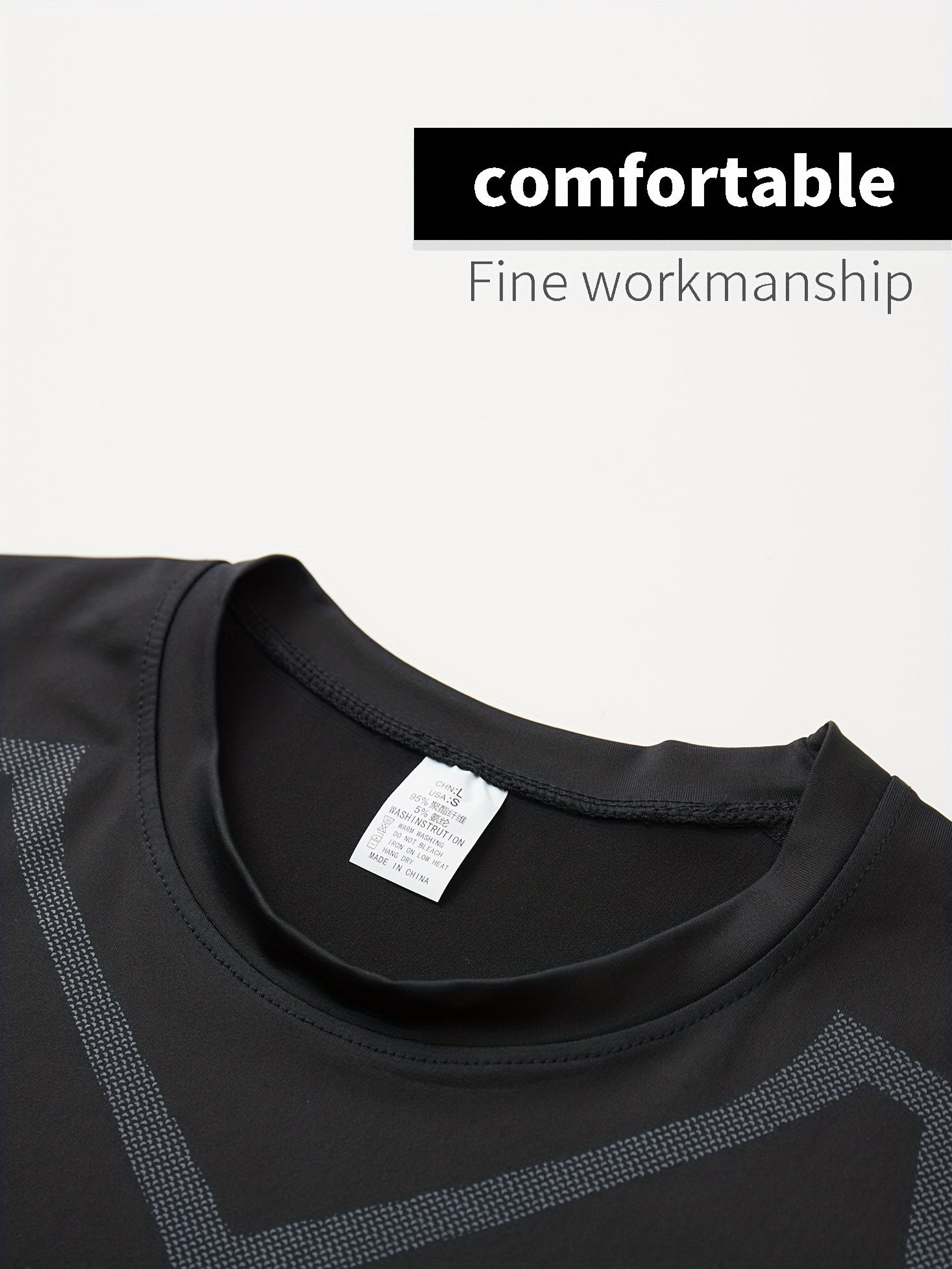 Men's Quick Drying Sports T Shirt for Outdoor Gym & Running