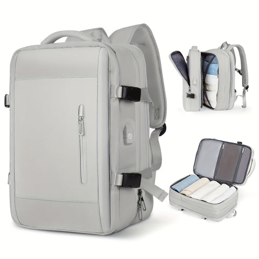 Large Capacity Solid Backpack for Students