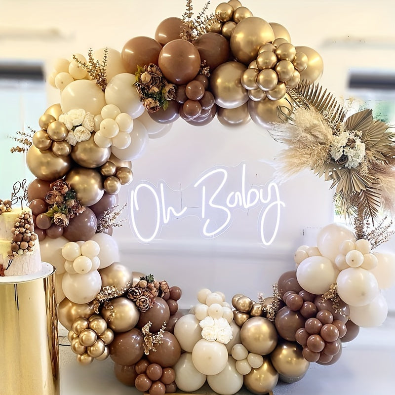 190 Piece Retro Balloon Chain Set for Parties and Weddings