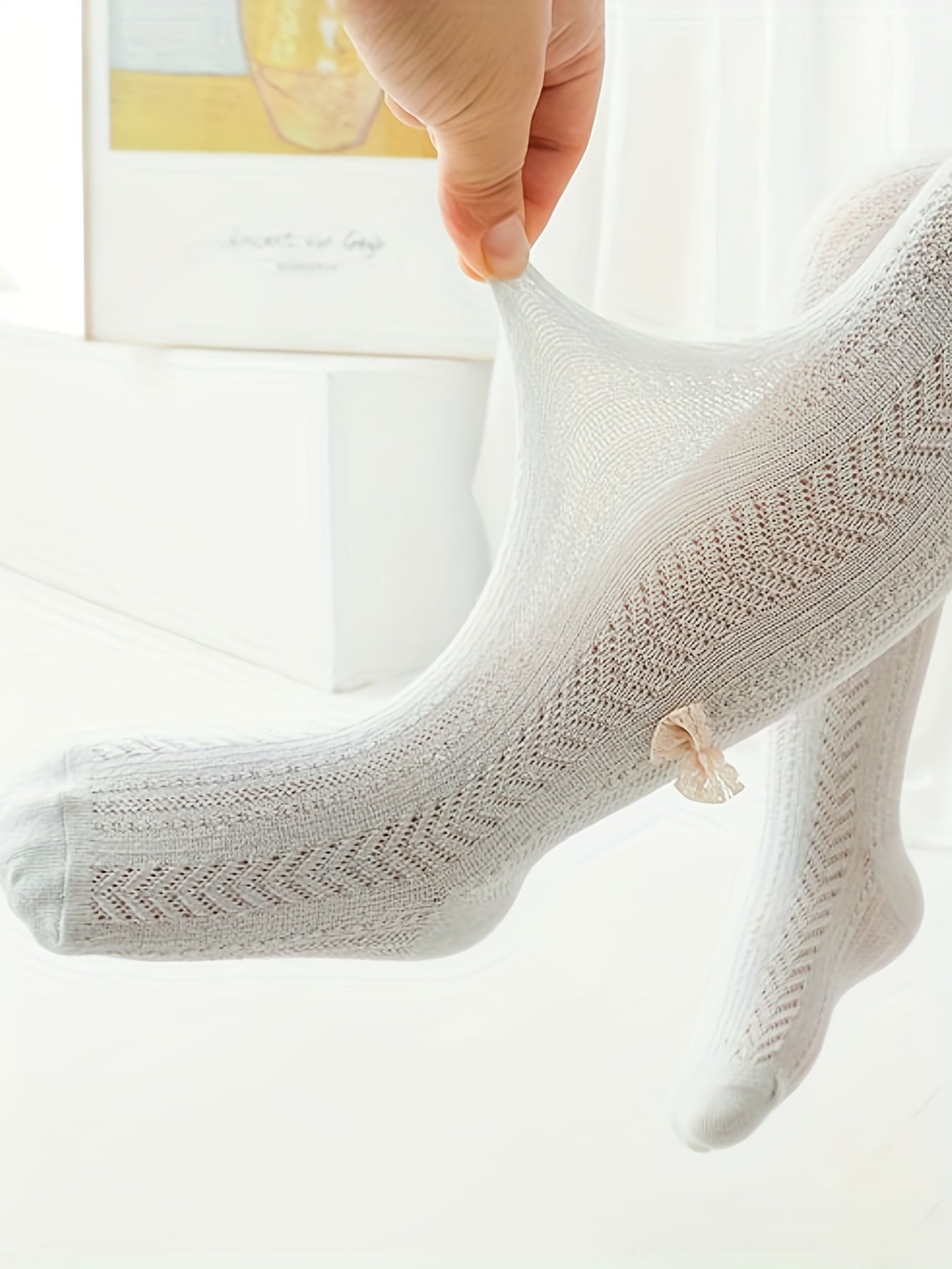 Toddler Girls' Soft Footed Leggings Stocking Baby Kids Winter Knitted Leggings