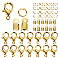 80Pcs Alloy Lobster Clasp Jump Rings Set for DIY Jewelry