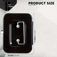 Mini Metal Money Storage Box Locking Lid Keys Household Organizer