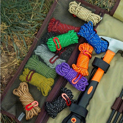 Reflective Guyline Tent Rope Thickened Windproof Polyester Silk Camping Rope