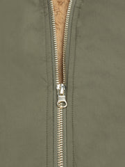 Hooded Full Zipper Coat Warm Mid-length Outerwear