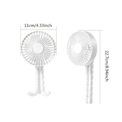 Stroller Fans Clip on Fans Rechargeable Handheld Personal Portable Fans