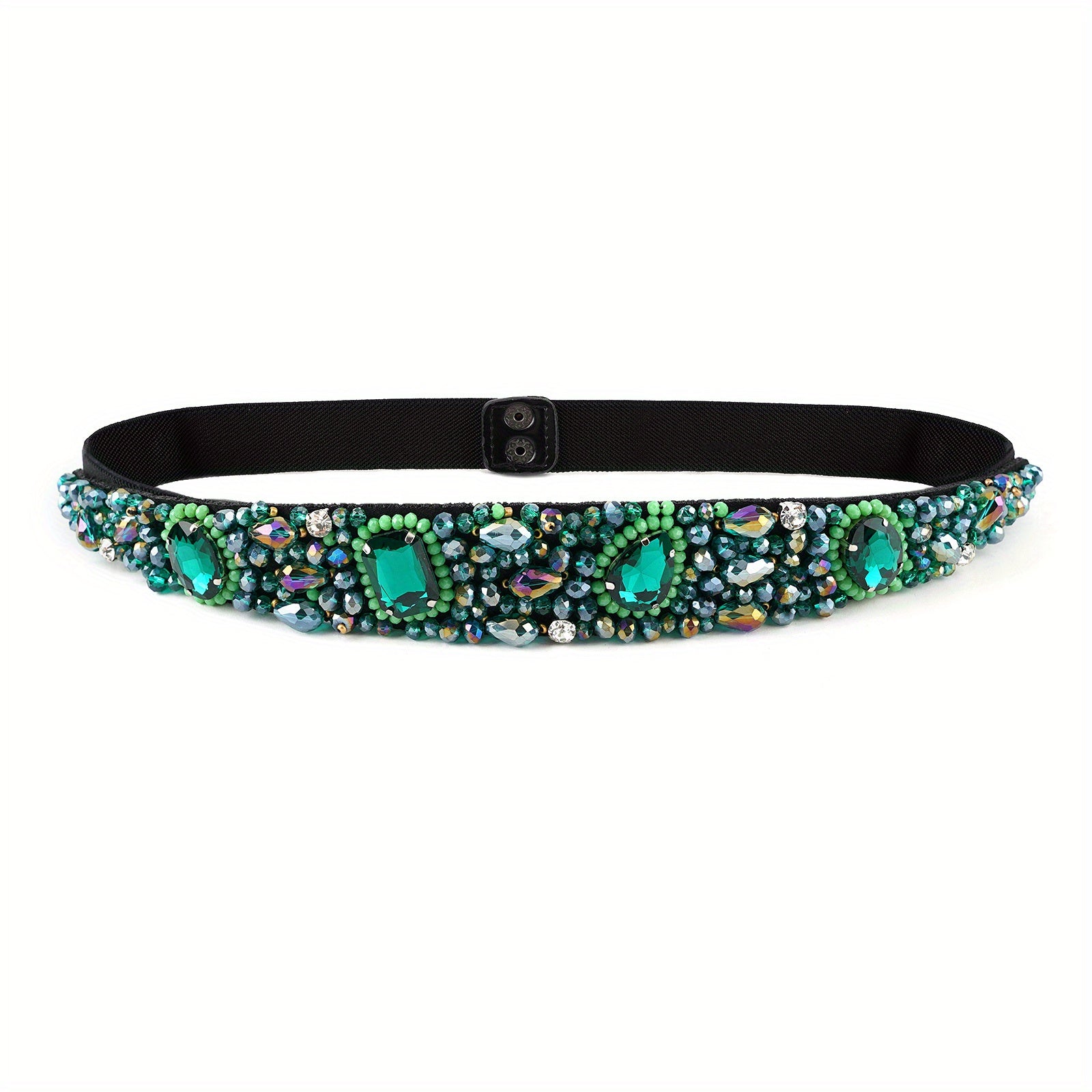 Baroque Crystal Boho Girdle Wide Belt for Women