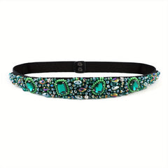 Baroque Crystal Boho Girdle Wide Belt for Women