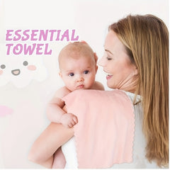 Soft & Absorbent Coral Fleece Baby Burp Cloths