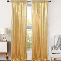 2pcs Sequin Backdrop Curtains Glitter Photo Booth Backdrops Curtains