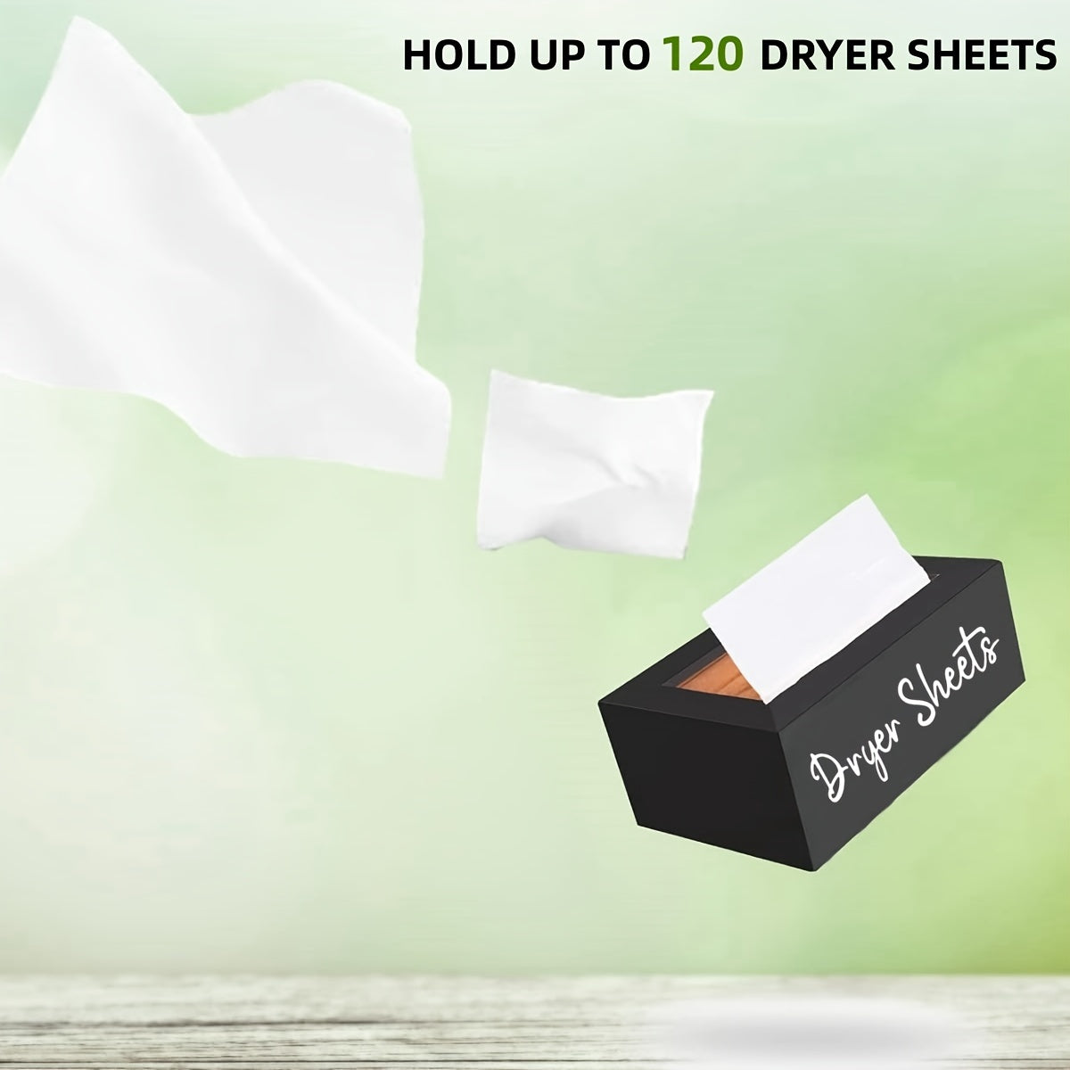 Wooden Tissue Box Laundry Dryer Paper Holder Decorative Storage Box