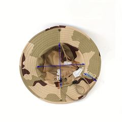 Camo Bucket Hat for Camping and Fishing