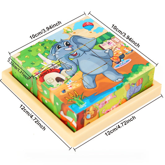 Marineland Wooden Sorting Toy 6 Patterns for Cognitive Skills