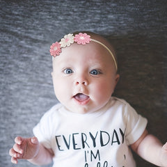 9pcs Flowers Bow Headband Hair Accessories for Baby Girls